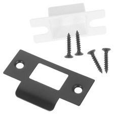 Door Reinforcement Plate Universal Stainless Lock Strike Round Corner Deadbolt