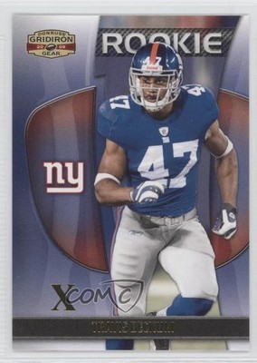 2009 Donruss Gridiron Gear Rookie Gold X's 79/100 Travis Beckum #197 7p8