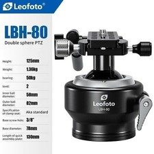 Leofoto LBH-80 Ball Head Tripod Head 80mm Double Sphere / Spherical Gimbal