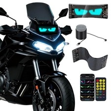 Devil Eye Lights for Motorcycle   7"x3" LED Eyes for Car Windshield 