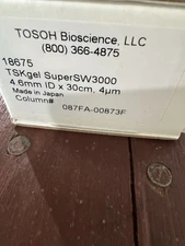 BRAND New TOSOH 18657 TSKgel SuperSW3000SW 4.6mm ID x 30cm 4µm COLUMN