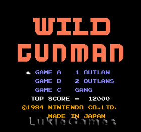 Wild Gunman - Rare NES Nintendo Light Gun Game