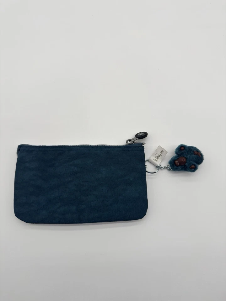 Kipling Creatividad Pequeña Bolsa Monedero Mono Llavero Azul Teal Foto 2 de 4