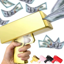 Handheld Cash Shooter Money Gun Party Toy for Wedding Birthday Events Free Ship