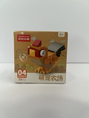 Lele Brother 9109-4 Chicken Building Blocks Set 33pcs Mini Brick Toy