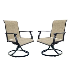 Swivel Dining Chairs Set of 2 Outdoor Swivel Chairs