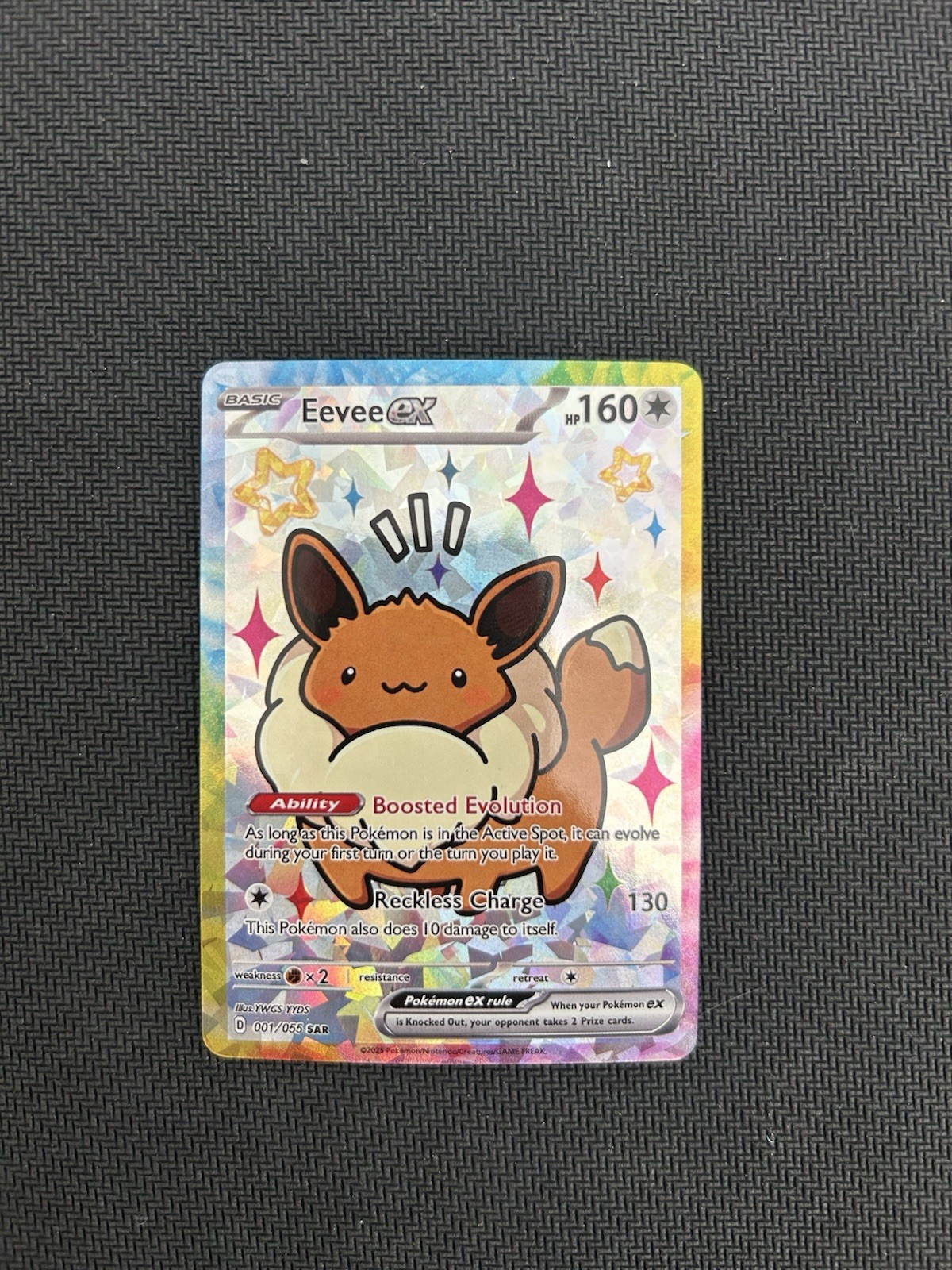 Pokemon Eevee Special Doujin Art Starry Holo Card