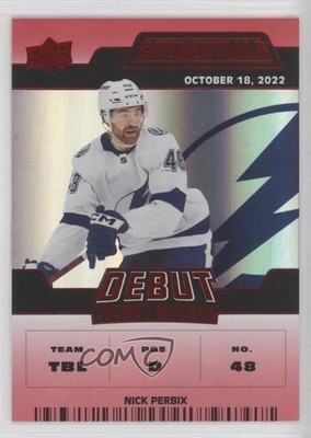 2022 Credentials Debut Ticket Access Red 130/299 Nick Perbix #127 Rookie RC 12ll