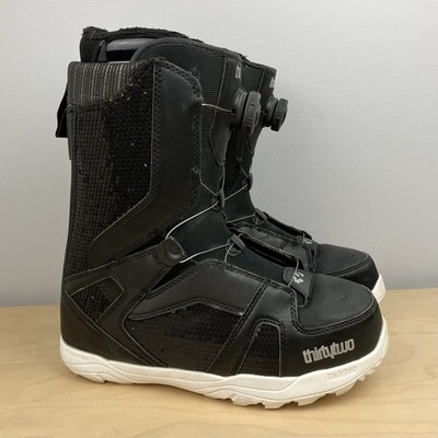 Thirtytwo Women s Size 10.0 STW BOA Snowboarding Boots Black & White Sequin