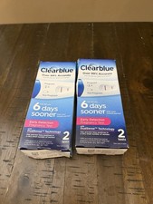 2 Clearblue Early Detection Pregnancy Test 6 Days Sooner 2Tests 2PKS EXP: 04/27 
