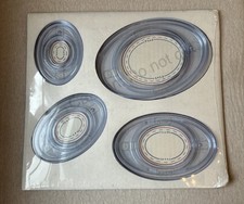 Creative Memories Custom Cutting System 4 Oval Patterns Sizing Template NEW