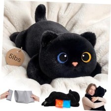 Weighted Stuffed Animals 5 lbs Adjustable, Heated  Coolable 23 Inch Black
