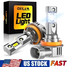OXILAM H11 Q36 LED Headlight Bulb White Low Beam Kit 60000LM Super Bright White