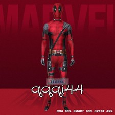 Movie Deadpool Costume Wade Wilson Jumpsuit Cosplay Halloween Leotard Suit Gifts