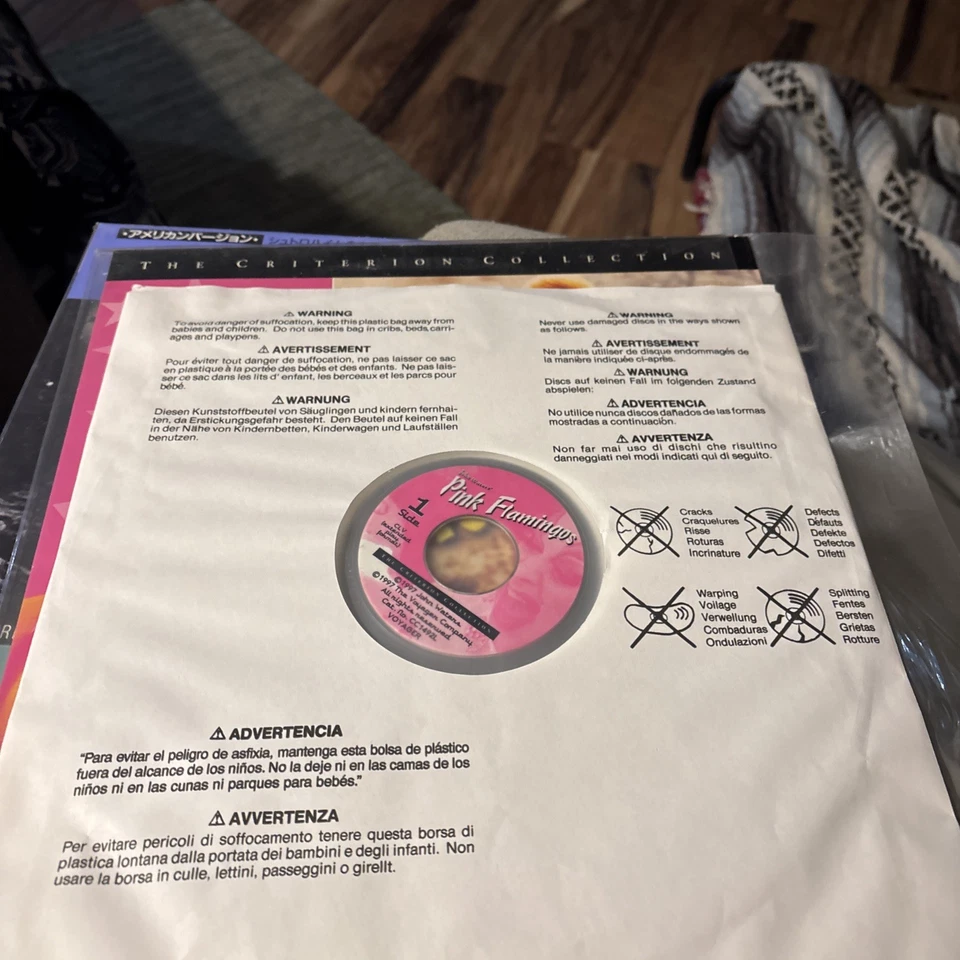 "PINK FLAMINGOS" movie - NM LASERDISC - 1997 - 25th ANNIV. CRITERION COLL#london - Image 2 of 4