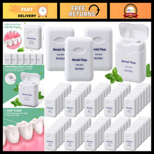60 Pack Mint Dental Floss - 50m Each, Travel Oral Care for Teeth  Gum Health