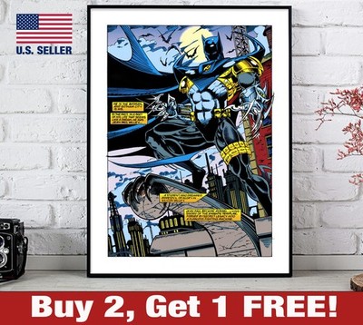 Azrael Batman Knightfall Poster 18'' x 24'' Print 90s DC Comics Wall Art