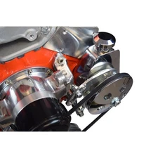 ICT Billet Power Steering Pump Bracket 551360; Billet Aluminum, Elec WP for SBC