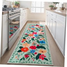 Hallway Runner Rug Washable 2'6''x8' Non Slip Kitchen Rug with Rubber Backing