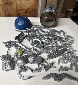 LEGO Bionicle Hero Factory Weapons & Parts Lot Silver  Mask Empty 8502 Tub Lot 2