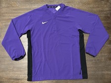 Nike Baseball Long Sleeve Purple/Black Pregame Top Mens Medium DO9174-545