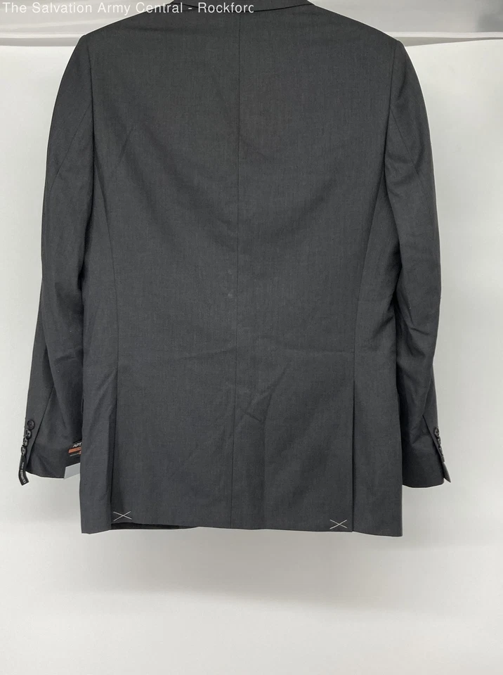 APT.9 Mens Gray Long Sleeve Pockets Notch Lapel Single-Breasted Blazer Size 38R - Image 2 of 4