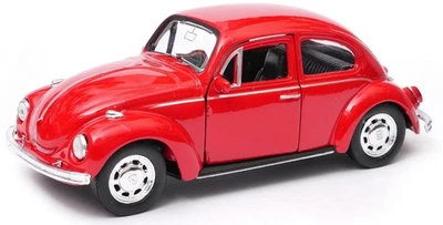 Voiture moulée sous pression Welly Volkswagen Beetle Red 1:34 1:39 Scales... - Photo 1/4