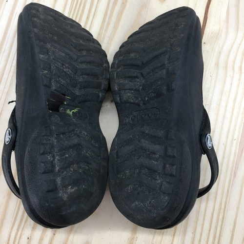 Crocs Shoes Womens 7 Troika Clogs Black Suede Comfort Round Toe Slip On - Picture 11 of 16