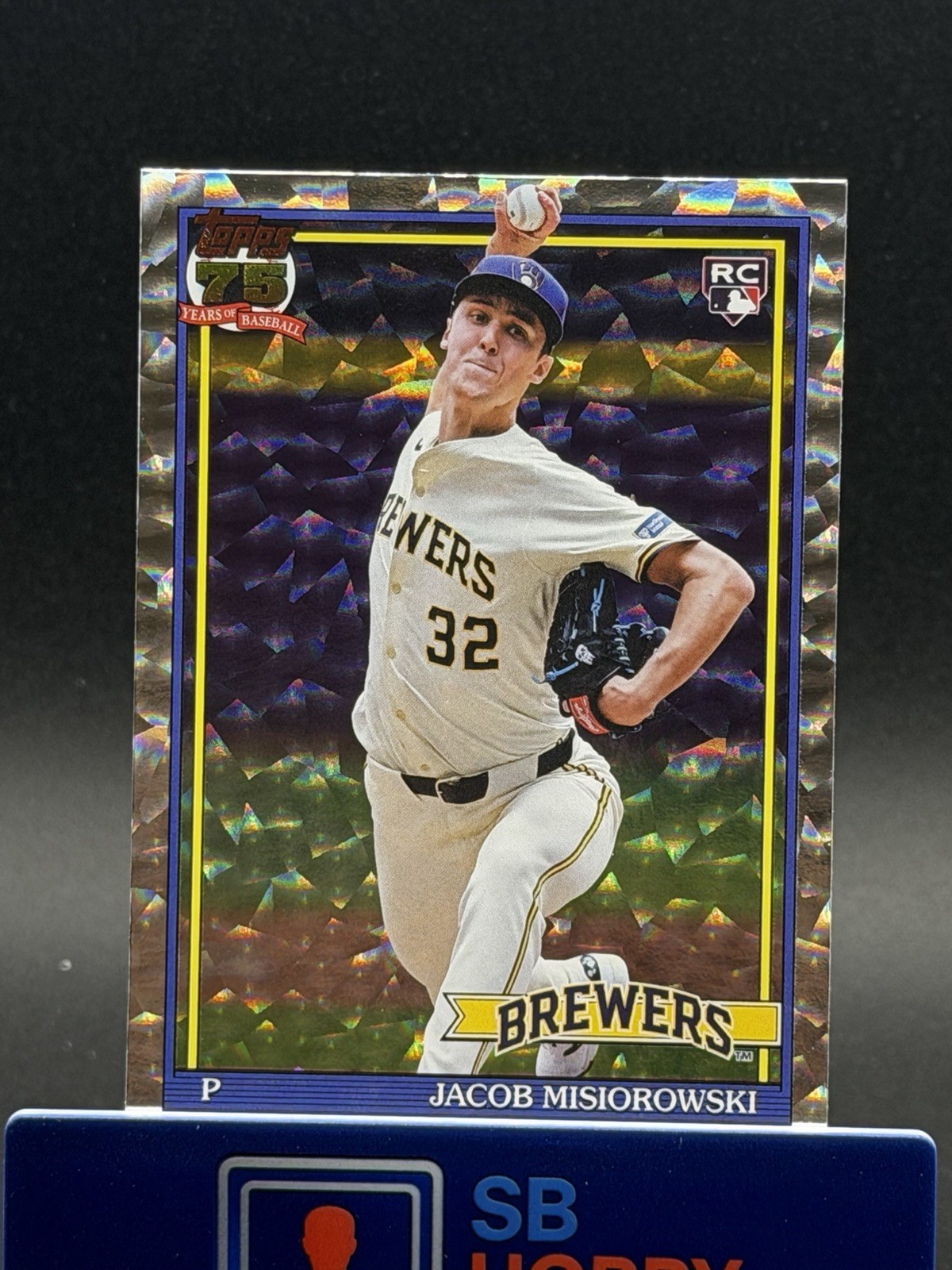 2026 Topps Jacob Misiorowski 1991 Topps Silver Crackle Foil 35th RC - Brewers