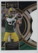 2023 Select Premier Level Black & Green Prizm Die-Cut Carrington Valentine 0c4