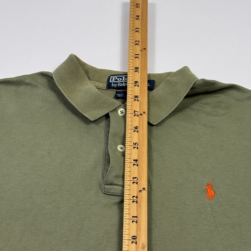 Polo Ralph Lauren Polo Shirt Cotton Short Sleeve Green Men’s Large - Picture 11 of 14