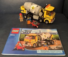 LEGO CITY: Cement Mixer ~ 60018 ~ 100% Complete with Manual ~ Retired