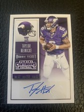 TAYLOR HEINICKE 2015 Contenders Rookie Ticket RC Auto #160 VIKINGS WASHINGTON