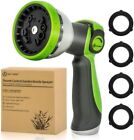 Garden Hose Nozzle Sprayer - 10 Spray Patterns, Thumb Control On Off Valve, Dur