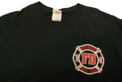 Patchogue New York Fire Department Long Island Large T-shirt 