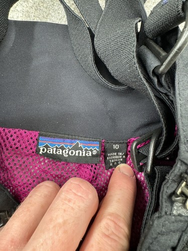 Patagonia Ski Pants Womens 10 Black Zipper Pockets Nylon Snowboard 30” - Picture 9 of 15
