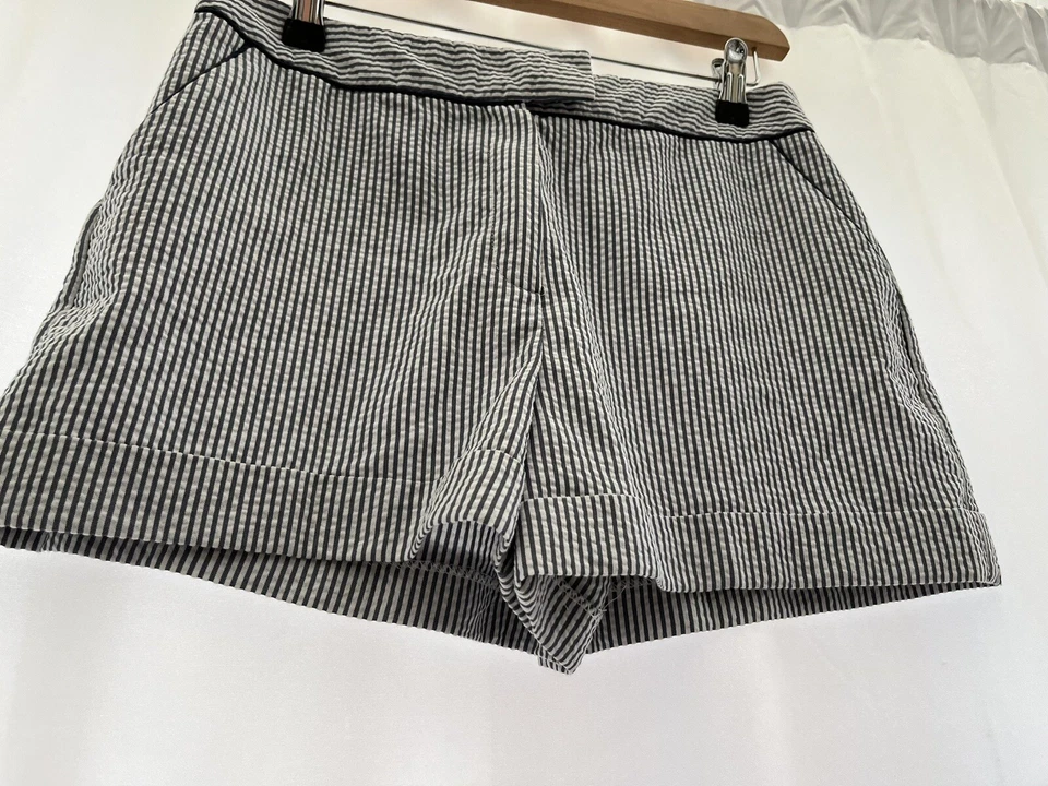 White & Blue Striped Shorts Primark Size 10 Atmosphere Womens Primark - Image 4 of 4