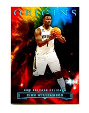 2022-23 Zion Williamson Panini Origins Base Red Silver Prizm #74 RARE Holo Mint