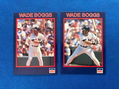 1990 Starline Wade Boggs HOF MLB Boston Red Sox (2 Card Set)