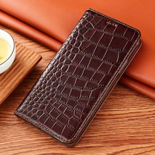 For iPhone 17 16 15 14 Pro Max Flip Genuine Leather Wallet Case Card Slot Cover