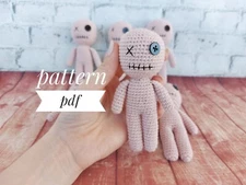 Voodoo halloween pattern, No Sew Voodoo Doll Crochet Pattern, Voo Doo Doll Amigu