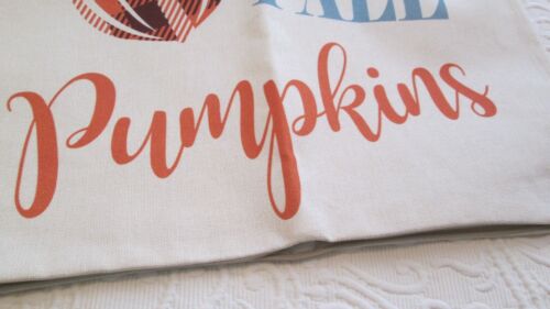 Happy Fall Pumpkins Pillow Sham Cream Woven 17 1/2" Square Acorn Orange Brown - Imagen 5 de 8