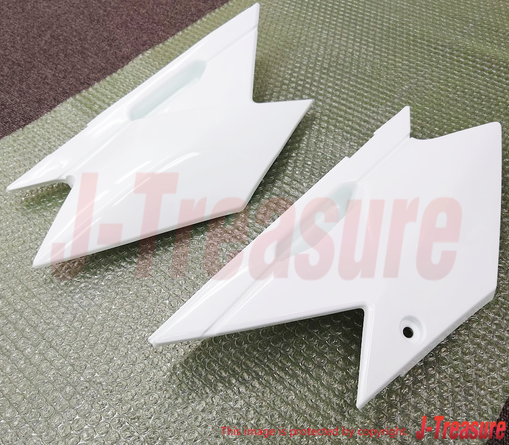 KAWASAKI KLX140 08-24 Genuine Rear Side Cover B.WHITE RH & LH Set