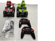 USEDNO RETAIL PACKAGING Mario Kart Yoshi and Mario Quad Twin Pack Carrera R/C