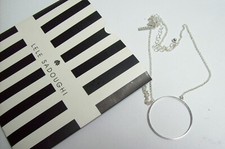 LELE SADOUGHI Silvertone Circle Necklace in Orig Pkg
