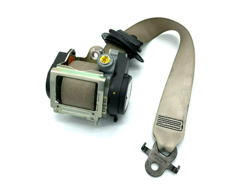 2010-2016 BMW 5 7 F01 F02 F10 FRONT LEFT SEAT BELT ASSEMBLY 615222000 BEIGE OEM*