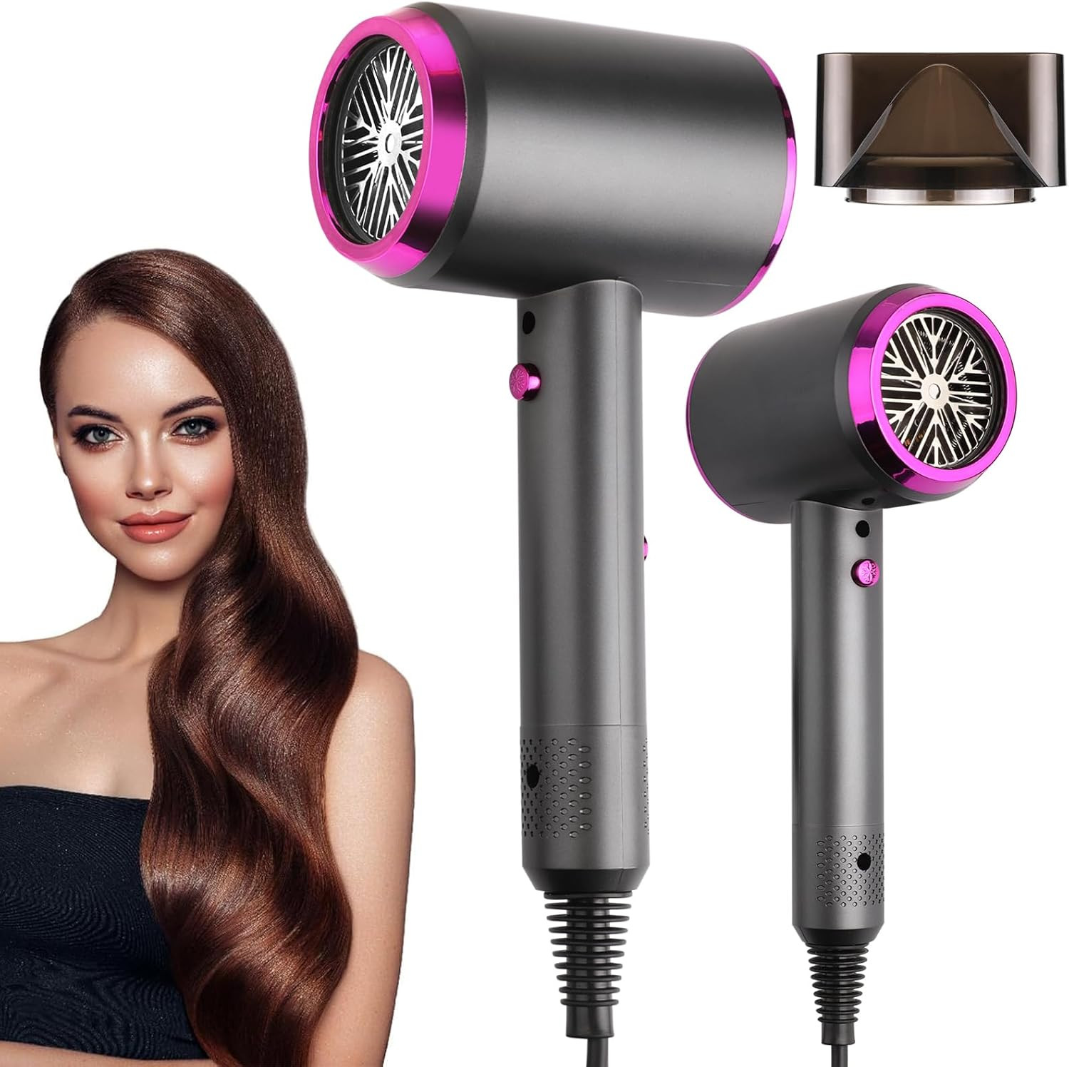 Phon Professionale Ionico 1250W - Asciugatura Rapida e Protezione