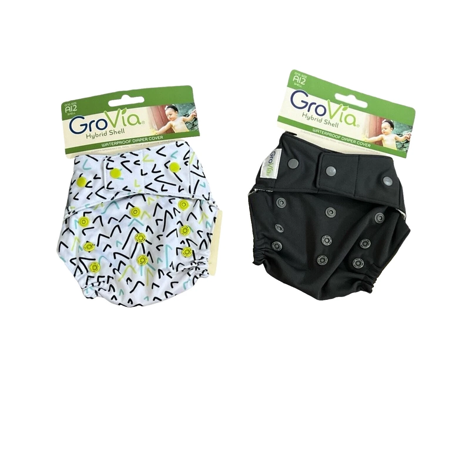 GroVia Multicolor Polyester Baby Cloth Diapers
