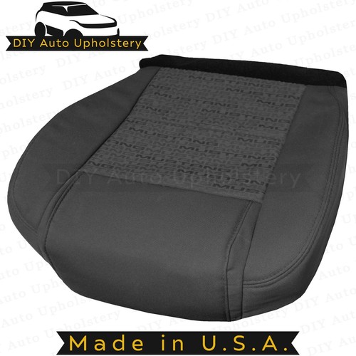 2005-2009 For Ford Mustang V6 Passenger Bottom Cloth Seat Cover Black - Picture 5 of 9