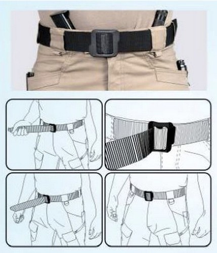 NEW Tactical Scorpion 1.5” Double Layer Operator Web Belt SMALL UP TO 26” BLACK - Picture 2 of 11
